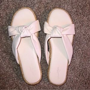 Target - Universal Thread White Boho Twist Tie Sandals